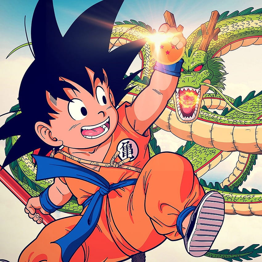 Goku Kid Dragonball Illust, Goku Smile HD phone wallpaper