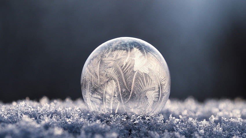 bubbles, Soap, Frost, Winter, Frozen bubble, Macro, Ice HD wallpaper