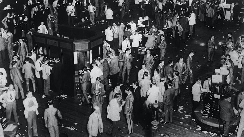 Börsencrash von 1929: Black Tuesday Cause & Effects, Börse HD-Hintergrundbild
