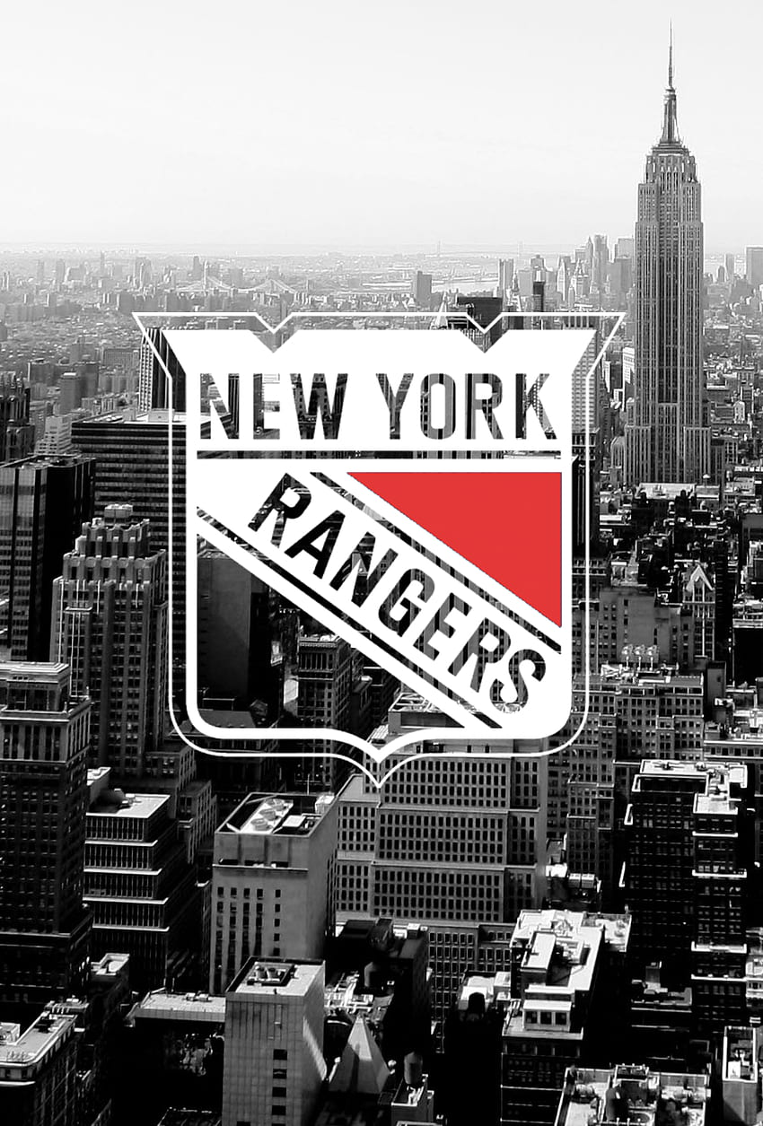 New York Rangers, New York Skyline HD phone wallpaper