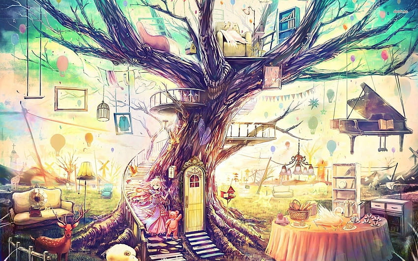 Treehouse - Artistic HD wallpaper