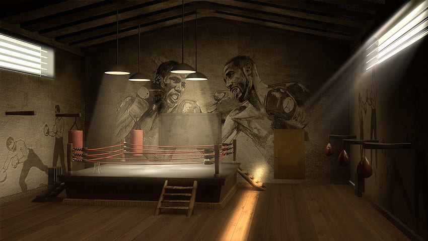 Boxing Gym by JakeBowkett | Episode interactive backgrounds, Episode  backgrounds, Boxing gym