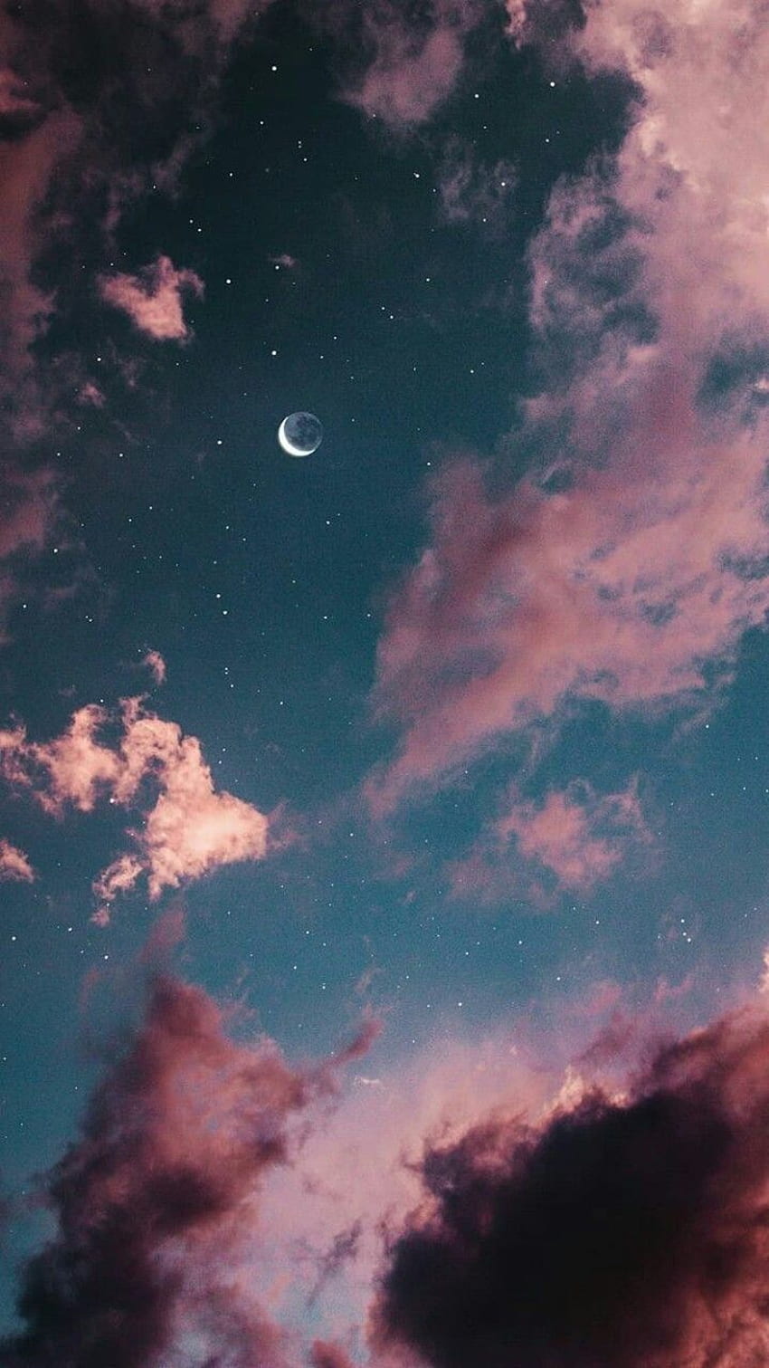 Grafika moon, , and clouds. background, Aesthetic background, Aesthetic,  Vintage Cloud HD phone wallpaper | Pxfuel