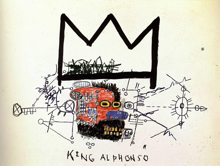 Jean Michel Basquiat, Basquiat Crown HD wallpaper