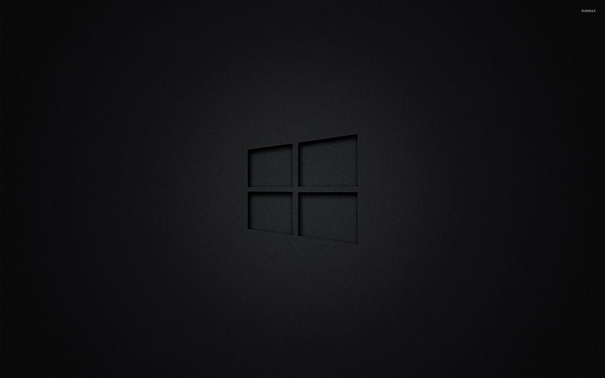 Windows 10 Siyah HD duvar kağıdı