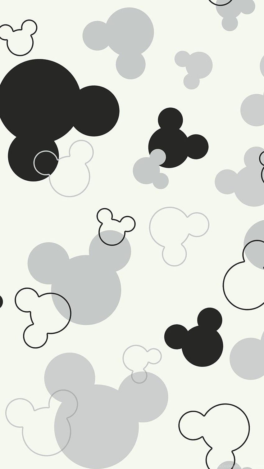 Latar Belakang Dekorasi Interior Kepala Mickey Mouse Putih, Kepala Minnie Mouse wallpaper ponsel HD