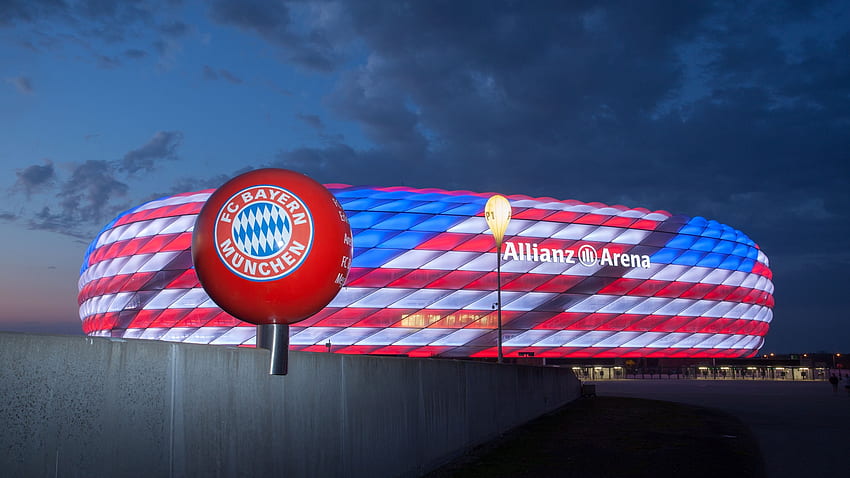 - Allianz Arena (EN), Bayern München HD-Hintergrundbild