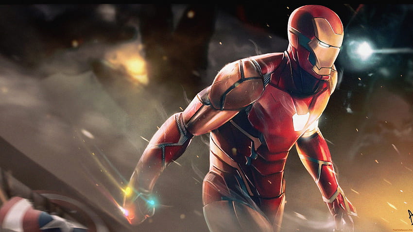 Iron Man Sketch Art HD wallpaper