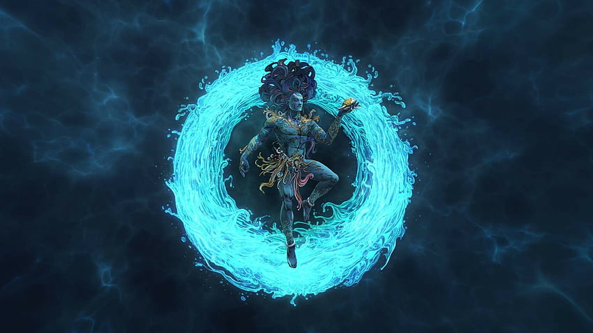 Serie Shiva, La forma dell'acqua!. Shiva, signore di Shiva, arte indù, Shiva artistico Sfondo HD