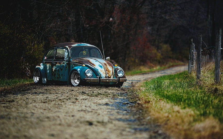 Volkswagen Beetle On Genchi - Rat Look Beetle HD wallpaper