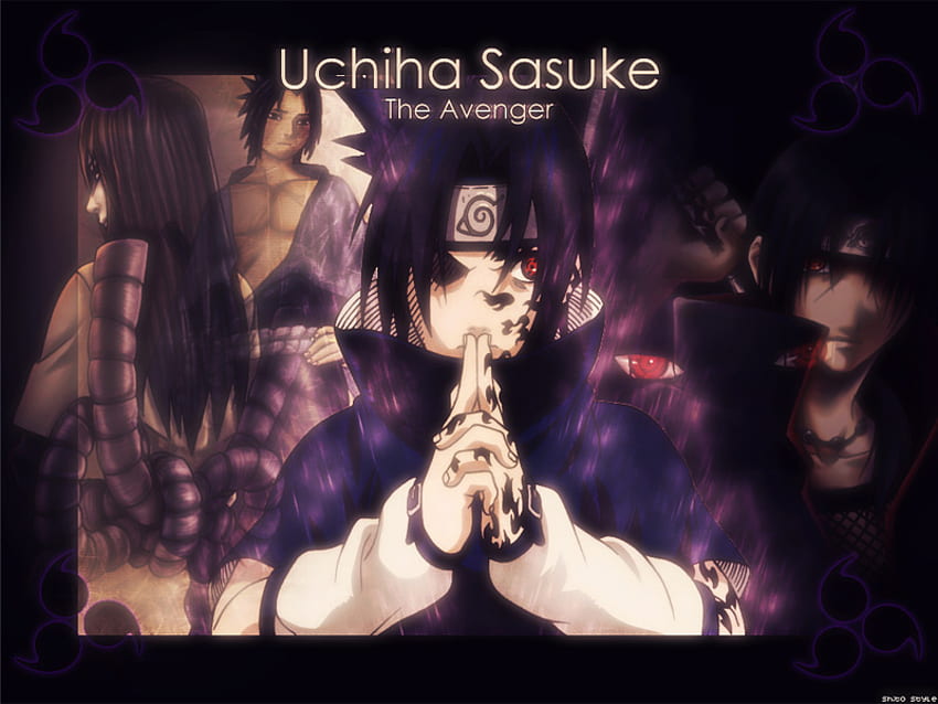 Uchiha Sasuke, programa de televisión, anime fondo de pantalla