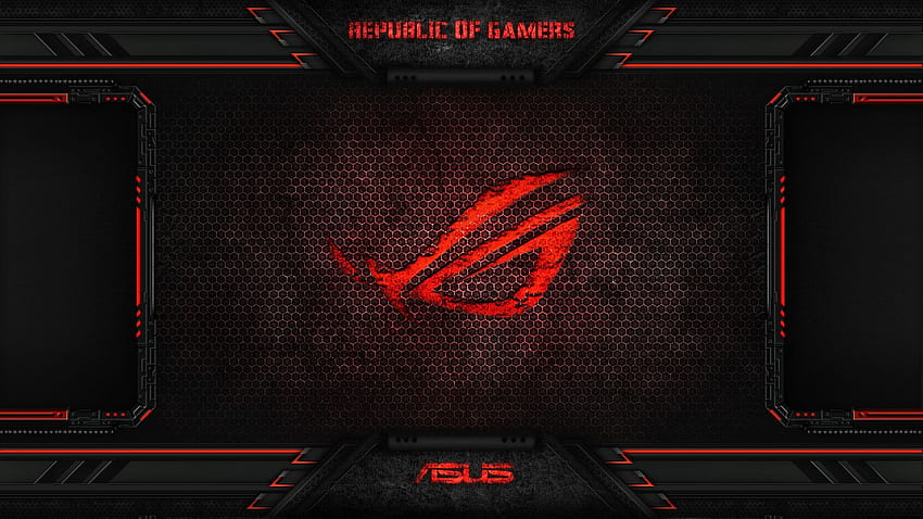 Red, Game, Asus, Rog, Asus Rog, Section Hi Tech, Red and Blue Gaming HD wallpaper