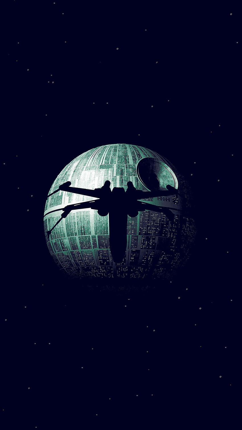 Rogue One Dark Space Starwars Poster Illustrationskunst Blau, Star Wars 8 HD-Handy-Hintergrundbild