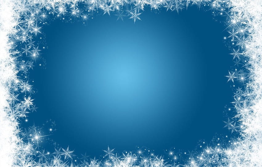 winter, snow, snowflakes, background, Christmas, winter, background, snow, snowflakes, frame for , section текстуры - HD wallpaper