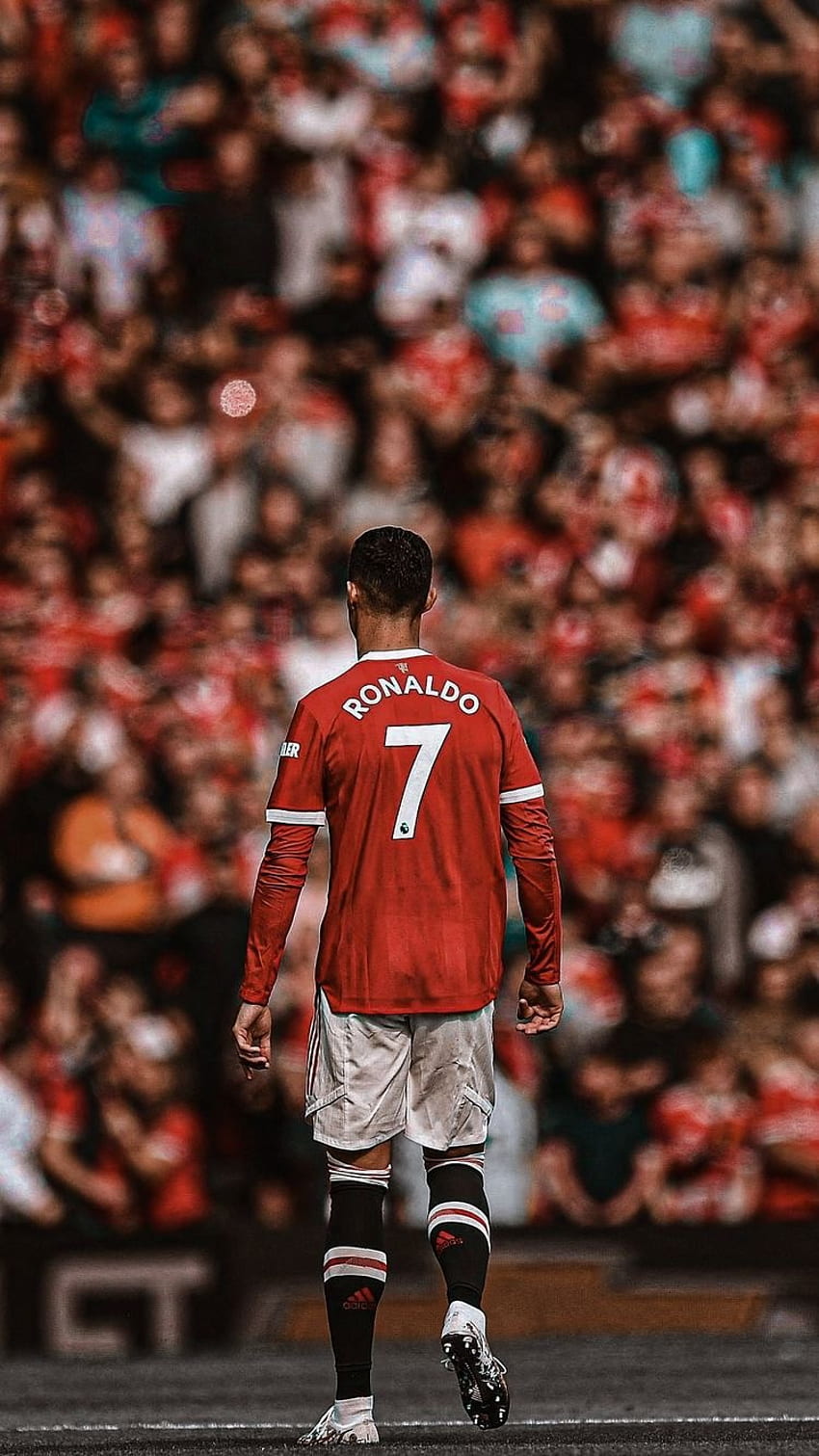 Zurück CR7, rot, Fußball, Fußball, Ronaldo, Cristiano Ronaldo HD-Handy-Hintergrundbild