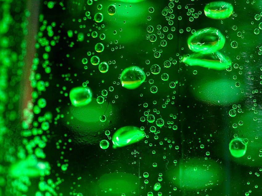 Bubble Green - Резолюция:, Зелени балончета HD тапет
