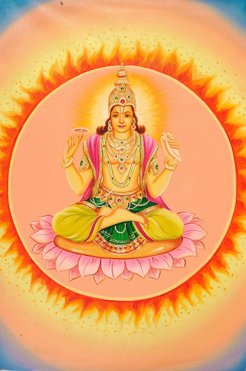Surya Bhagavan. Surya, arte divina, divinità indù, Surya Bhagwan Sfondo del telefono HD
