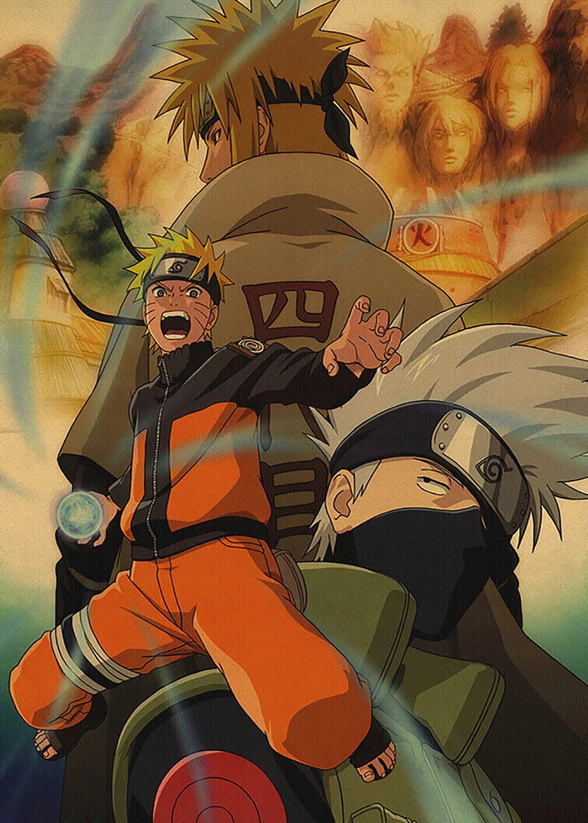 Naruto Anime & Manga Posterdruck. metall poster - Displate. Naruto-Malerei, Anime-Wandkunst, Anime-Wanddrucke !!, Dope Minato HD-Handy-Hintergrundbild