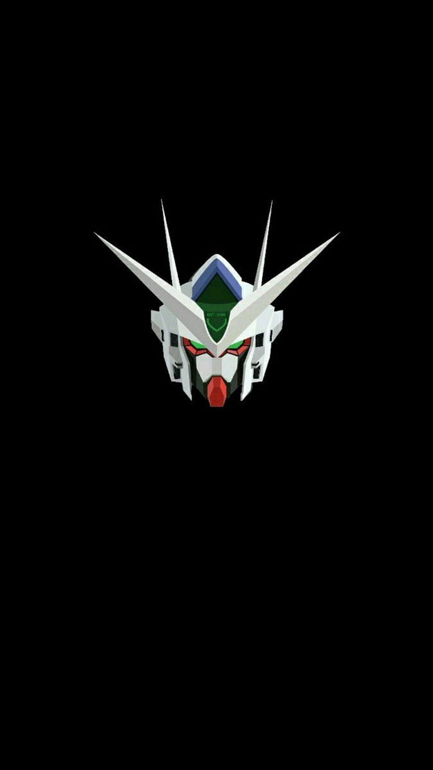 Gundam minimalista, negro Gundam fondo de pantalla del teléfono