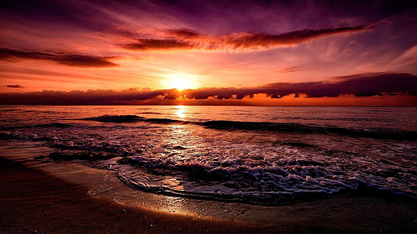 Beach Sunset - High Resolution, Cool Sunset HD wallpaper | Pxfuel