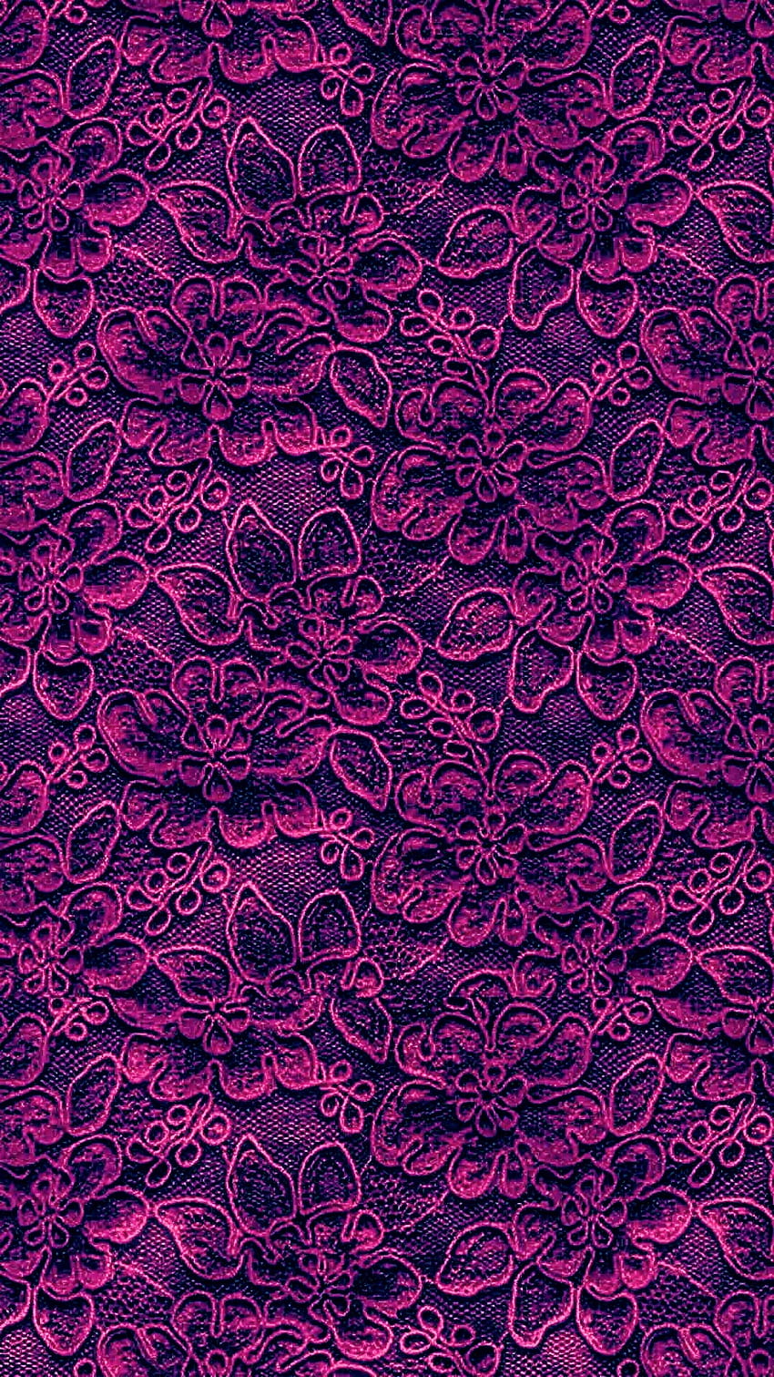 Purple & Pink Lace, floral, magenta, romance, flowers, gothic, vintage, pattern HD phone wallpaper