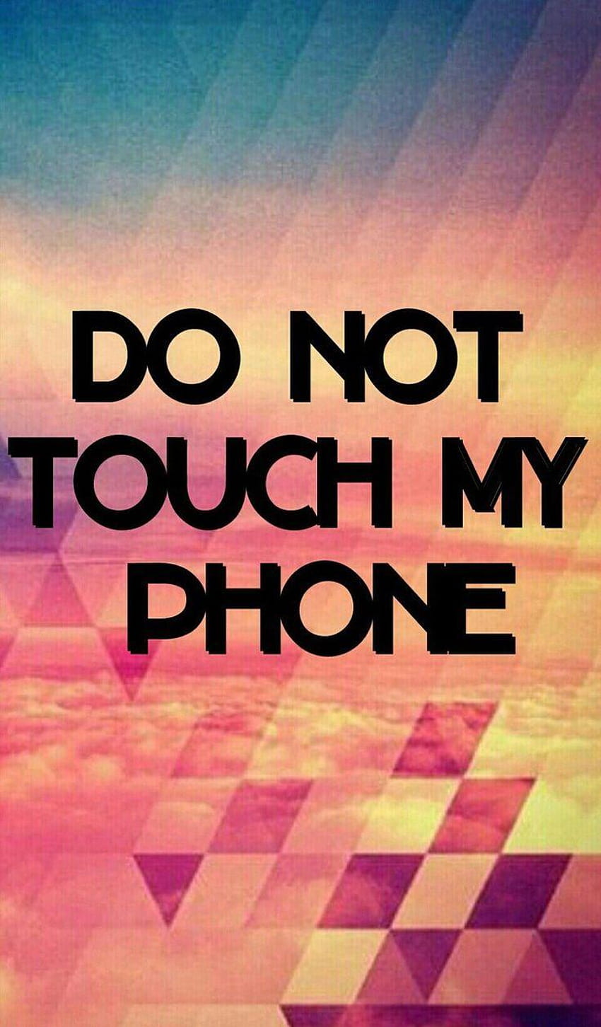 Cute Emoji Dont Touch My Phone, Don't Touch My HD phone wallpaper | Pxfuel