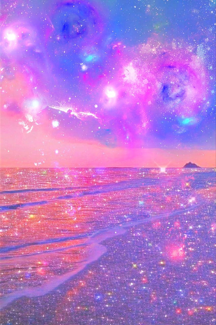 Crystal Beach. Cute galaxy , Pink galaxy background, Galaxy, Girly Pink  Purple Galaxy HD phone wallpaper | Pxfuel