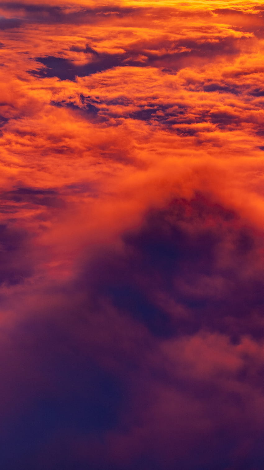 Aerial Cloud Sunset iPhone - Aesthetic Blue And Orange Background - - HD phone wallpaper