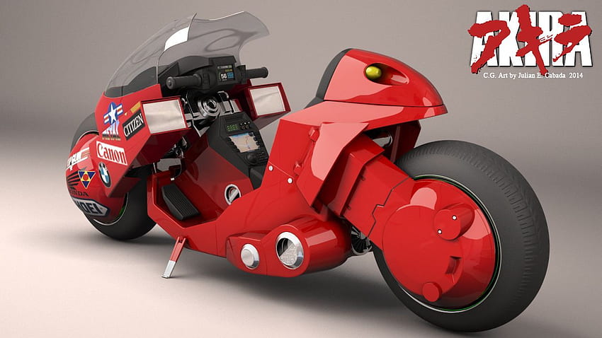 kapal sci fi, konsep kendaraan dan drone, Sepeda Akira Wallpaper HD