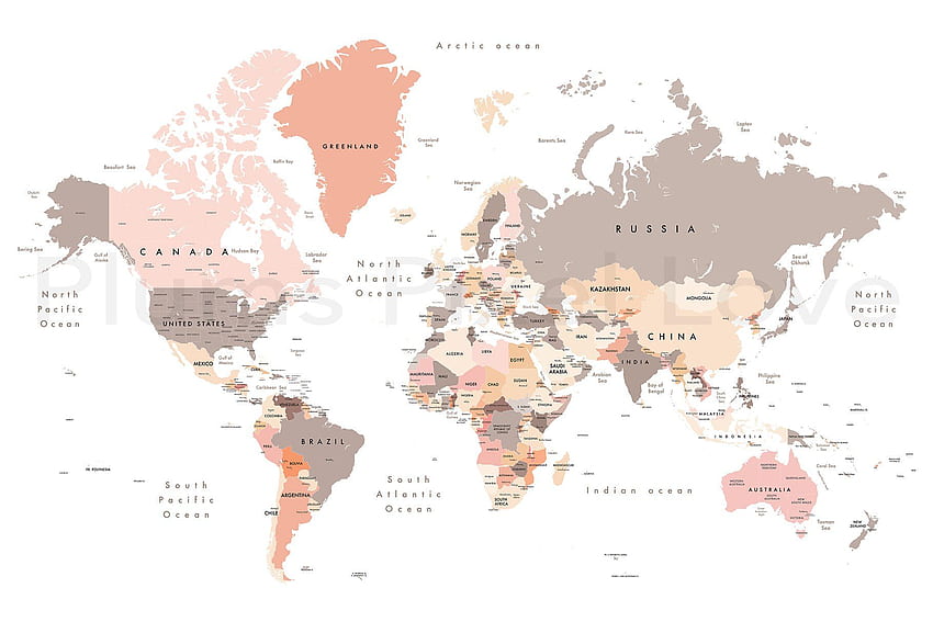 Detailed World Map max - jpeg. art, World map , Laptop, World Map Cool HD wallpaper