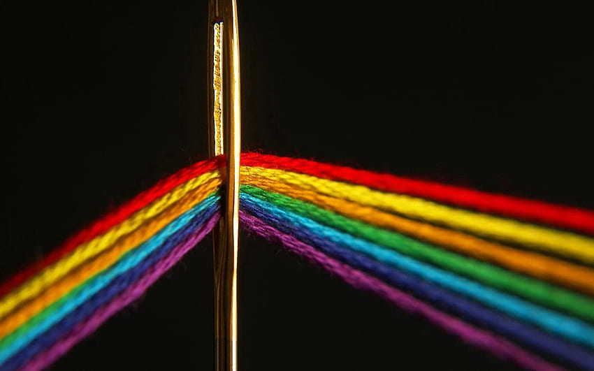 Nadel, Makro, Farbe, Faden, Spektrum HD-Hintergrundbild