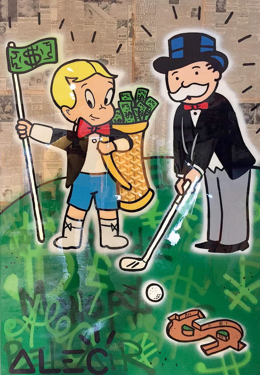Alec Monopoly - Goyard Golf - Galeri Seni Rupa Eden. Kanvas seni pop, Seni, Seni pop wallpaper ponsel HD