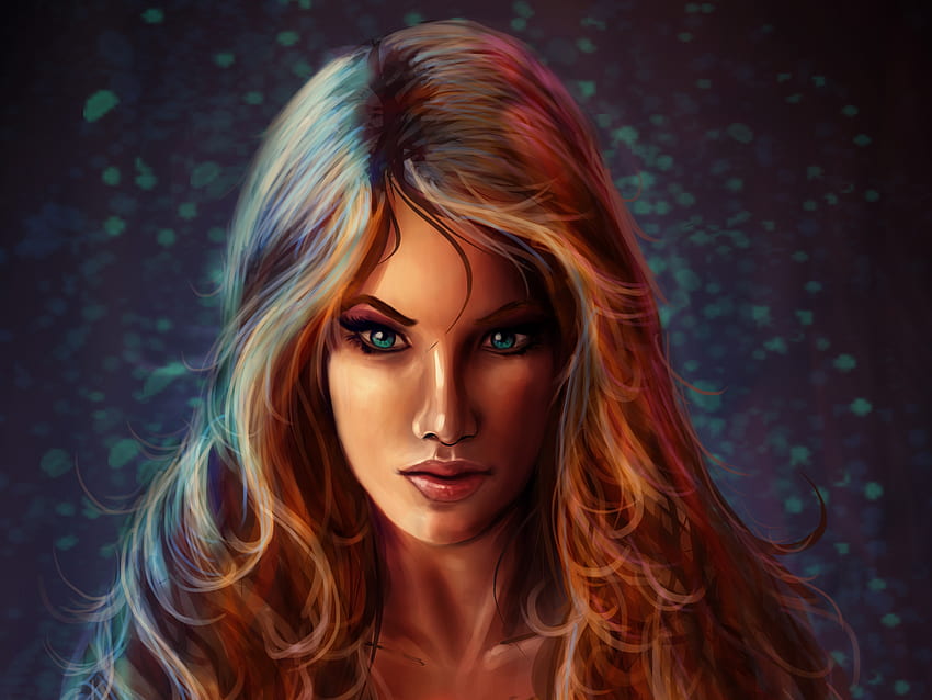 Blue Eyes Evil Fantasy Girl Witch Woman . . 1191605. UP HD wallpaper