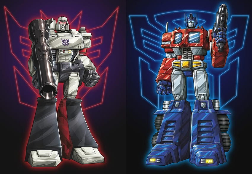 Megaton contro Optimus Prime. Transformers, Megatron, Transformers arte, Optimus Prime G1 Sfondo HD