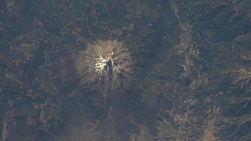 Space Station Mount Shasta International Mountains Nasa Californias ... HD wallpaper