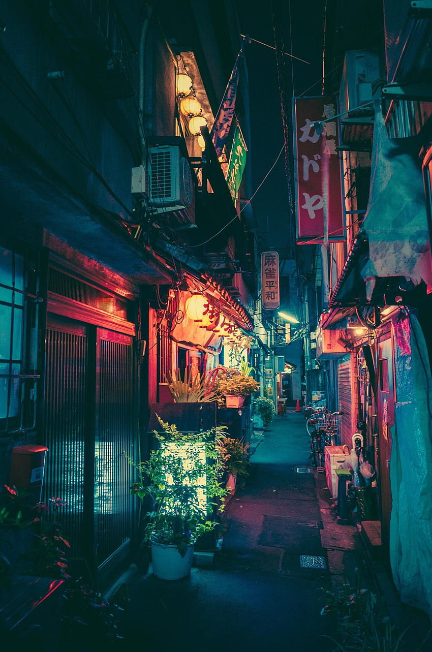 Alley, Japanese Alley HD phone wallpaper