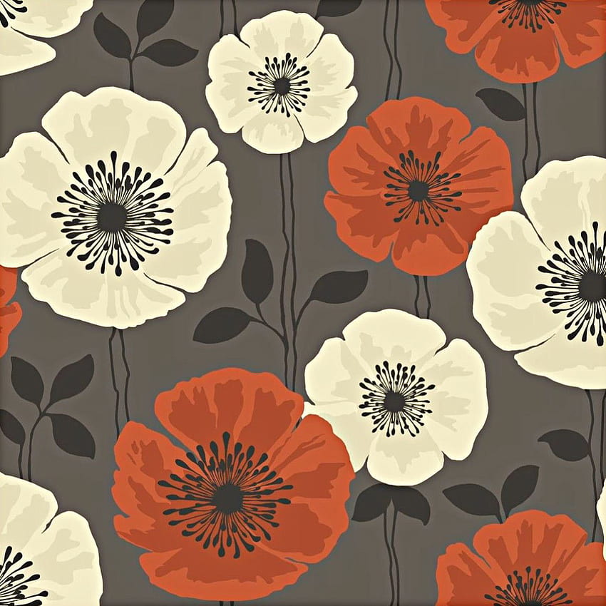 Buy Bats Art Print Art Nouveau Design Poppies Poppy Flowers Online in India   Etsy