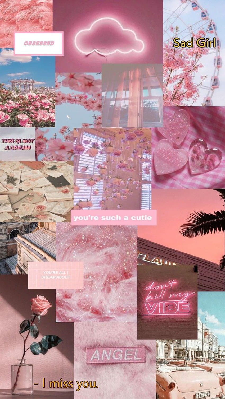 pink. iPhone tumblr aesthetic, Pretty iphone, Aesthetic iphone, Pink Sad HD phone wallpaper