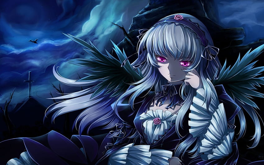 gothic anime cool background, Gothic Chibi HD wallpaper