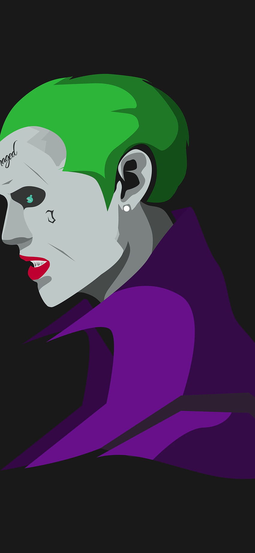 Suicide Squad Joker Minimalism iPhone XS, iPhone 10, iPhone, Minimalist Joker HD phone wallpaper