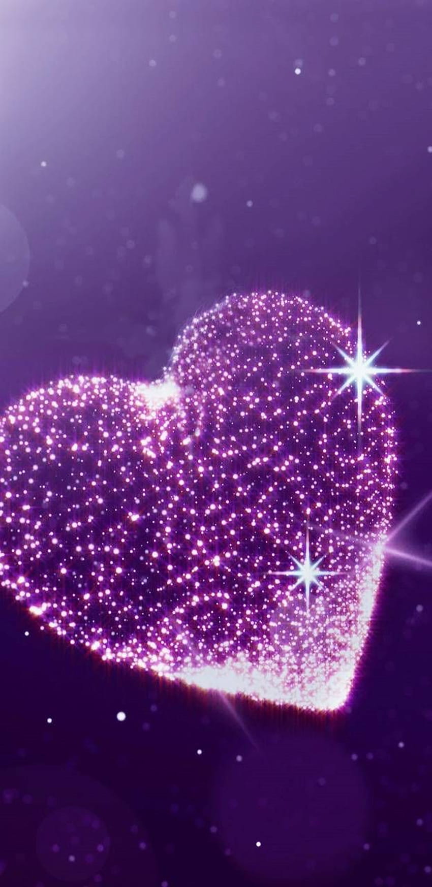 Purple sparkle heart HD wallpapers | Pxfuel