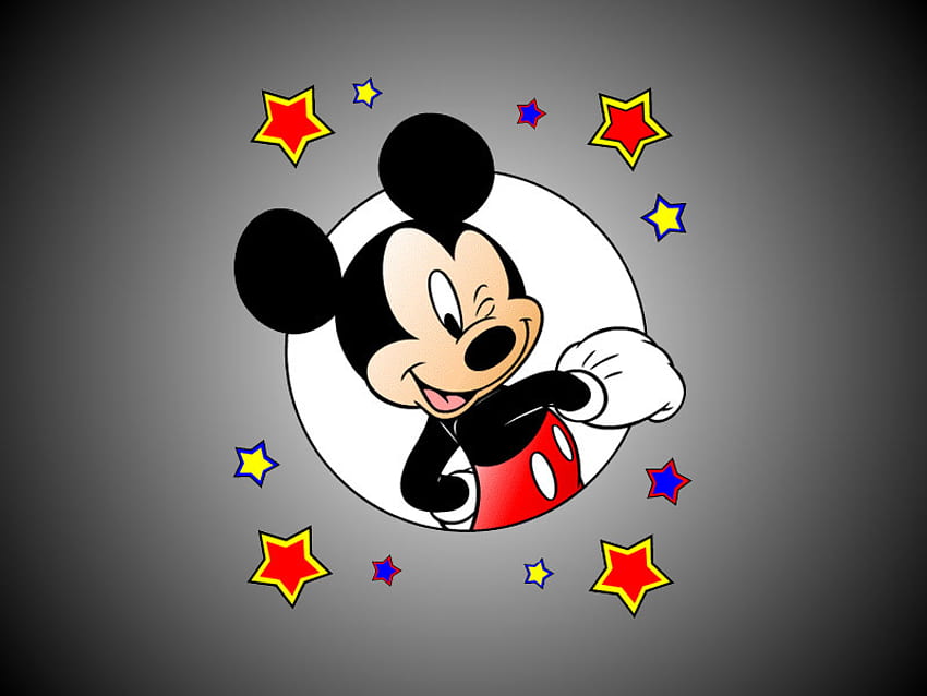 ミッキーマウス4.jpg、面白い、星、ミッキー、ディズニーランド 高画質の壁紙