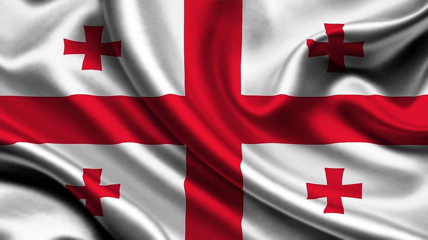 Geoargia . Flaga Gruzji, kraj Gruzji, flaga Tapeta HD