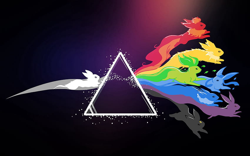 Sztuka, jasny, Pokemon, Pokémon, logo, logotyp, Pink Floyd Tapeta HD