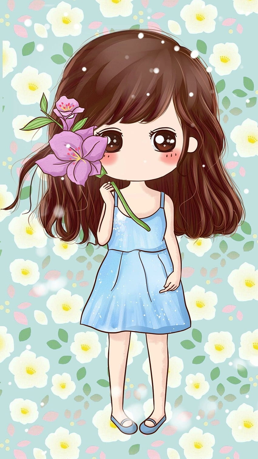 Cute cartoon korean girl HD wallpapers | Pxfuel