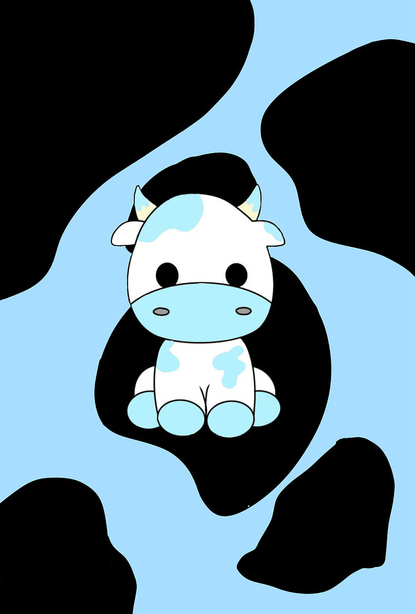 Cow print aesthetic y blue baby blue pattern simple cute HD phone  wallpaper  Peakpx