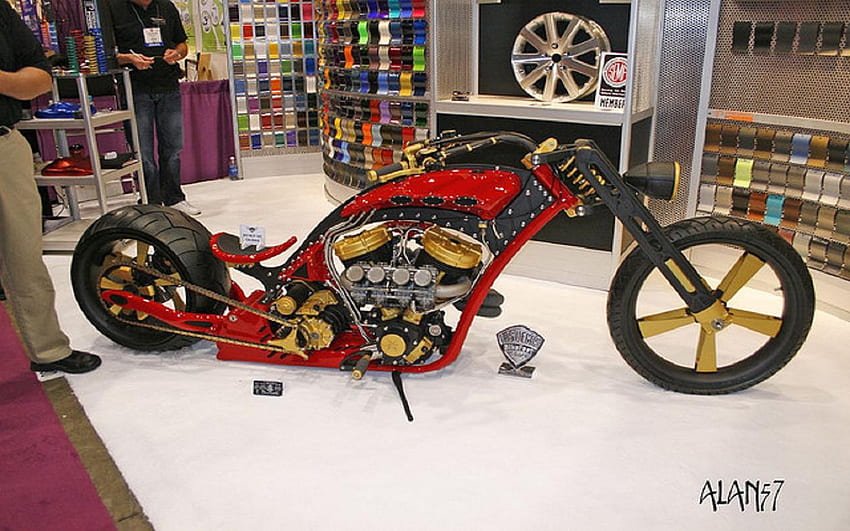 Chopper Sporty, motocicleta, cobre, esportivo, chopper papel de parede HD