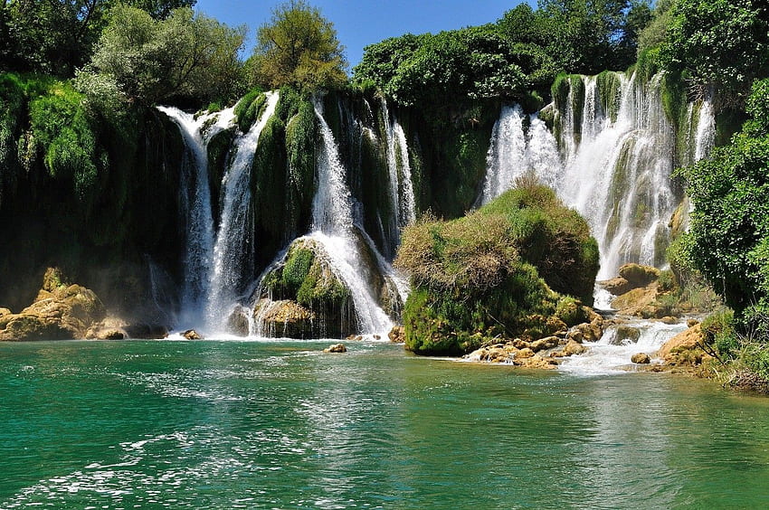 Kravice Tag : Kravice Waterfall Bosnia Nature Trees, Bosnia Landscape ...