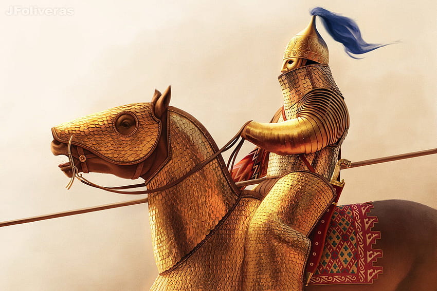 Catafracta persa, guerrero persa fondo de pantalla