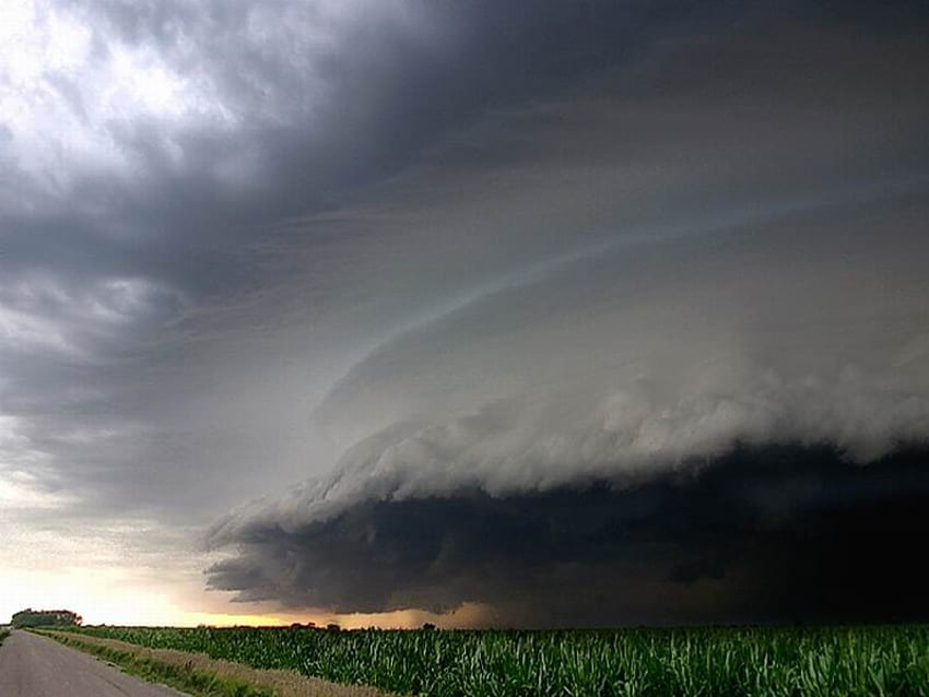 storm, sky, nature, twister, tornado HD wallpaper